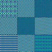 modelli geometrici blu verde mod bargello vettore