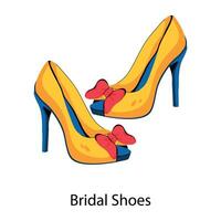 di moda bridal scarpe vettore
