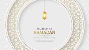 Ramadan kareem islamico arabesco modello sfondo vettore