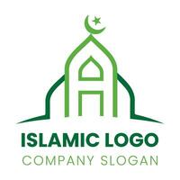 islamico logo design per azienda vettore