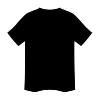 maglietta nero vettore icona isolato su bianca sfondo