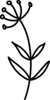 mano disegnato molla, Salva il Data, carta, minimo disegnato floreale botanico linea arte mazzi di fiori molla, di moda elementi di selvaggio e giardino impianti, rami, foglie, fiori, erbe aromatiche. vettore illustrazione
