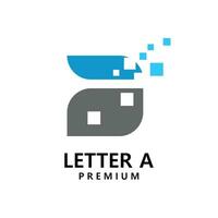 un' lettera astratto logo design illustrazione vettore