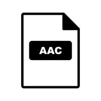 Icona di vettore AAC