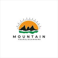 montagna, logo, vettore illustrazione design grafico