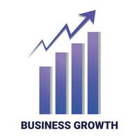i soldi crescita grafico nel attività commerciale con freccia vettore
