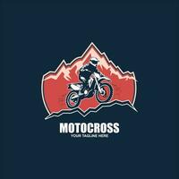 motocross badge emblema patch segno logo motocross design vettore adesivo