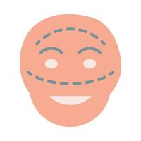 facciale plastica chirurgia vettore piatto icona per personale e commerciale uso.