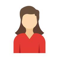 femmina avatar vettore piatto icona per personale e commerciale uso.