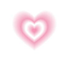 sfocato rosa cuore aura. di moda y2k stile. vettore illustrazione