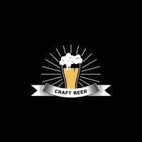 mestiere birra logo design Vintage ▾ retrò idea vettore