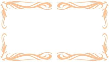 un' decorativo telaio con arancia turbinii su esso vettore