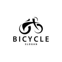 bicicletta logo design bicicletta sport club semplice Vintage ▾ nero silhouette modello illustrazione vettore