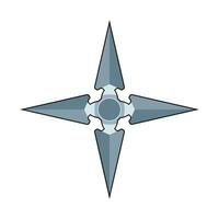 shuriken Giappone illustrazione vettore