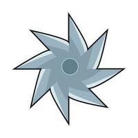 shuriken Giappone illustrazione vettore