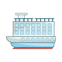 illustrazione della nave da crociera vettore