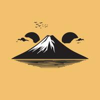 mt. fuji, il simbolo di Giappone, vettore illustrazione.