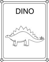 vettore disegno Immagine grande dino