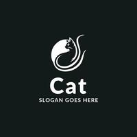 logo di un' gatto vettore