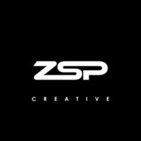 zsp lettera iniziale logo design modello vettore illustrazione