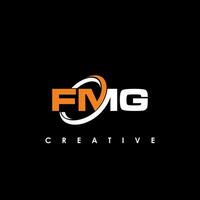 fmg lettera iniziale logo design modello vettore illustrazione