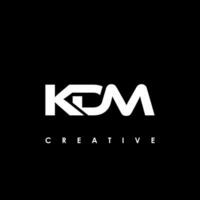 kdm lettera iniziale logo design modello vettore illustrazione