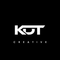 kdt lettera iniziale logo design modello vettore illustrazione