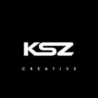 ksz lettera iniziale logo design modello vettore illustrazione