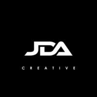 jda lettera iniziale logo design modello vettore illustrazione