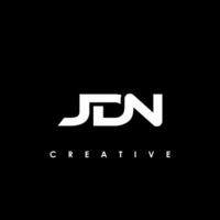 jdn lettera iniziale logo design modello vettore illustrazione