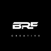 brf lettera iniziale logo design modello vettore illustrazione