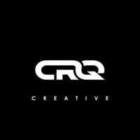 crq lettera iniziale logo design modello vettore illustrazione