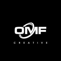 omf lettera iniziale logo design modello vettore illustrazione