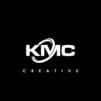 kmc lettera iniziale logo design modello vettore illustrazione