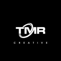 tmr lettera iniziale logo design modello vettore illustrazione
