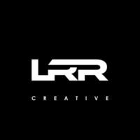 lrr lettera iniziale logo design modello vettore illustrazione