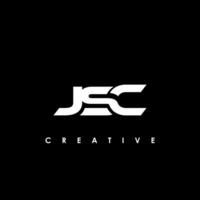 jsc lettera iniziale logo design modello vettore illustrazione