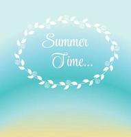 illustrazione vettoriale di poster di vacanze estive