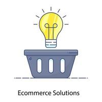 soluzioni e idee per l'e-commerce vettore