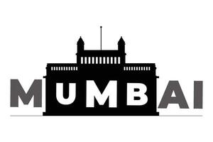 mumbai città concettuale logo vettore illustrazione