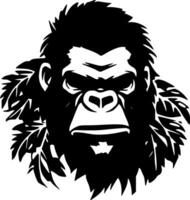 gorilla - minimalista e piatto logo - vettore illustrazione