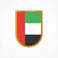 emirati arabi uniti o bandiera degli Emirati Arabi Uniti disegno vettoriale