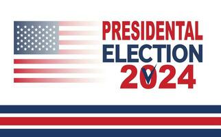 2024 presidenziale elezione giorno nel Stati Uniti d'America, novembre 5, carta design. votazione per il tuo futuro vettore