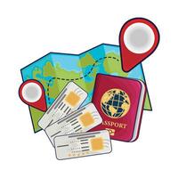 illustrazione di passaporto vettore