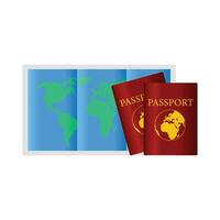 illustrazione di passaporto vettore