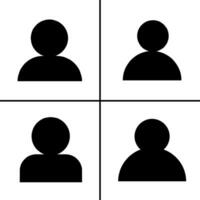 vettore nero e bianca illustrazione di profilo icona per attività commerciale. azione vettore design.
