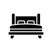 Doppio letto icona. vettore glifo icona per il tuo sito web, mobile, presentazione, e logo design.