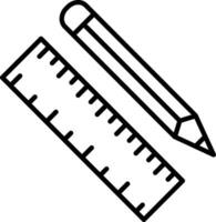 scala matita schema vettore illustrazione icona