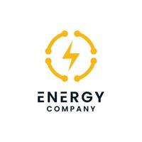energia logo design. energia azienda vettore