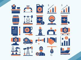benzina industria vettore design icone imballare